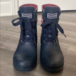 Tommy Hilfiger Navy Boots